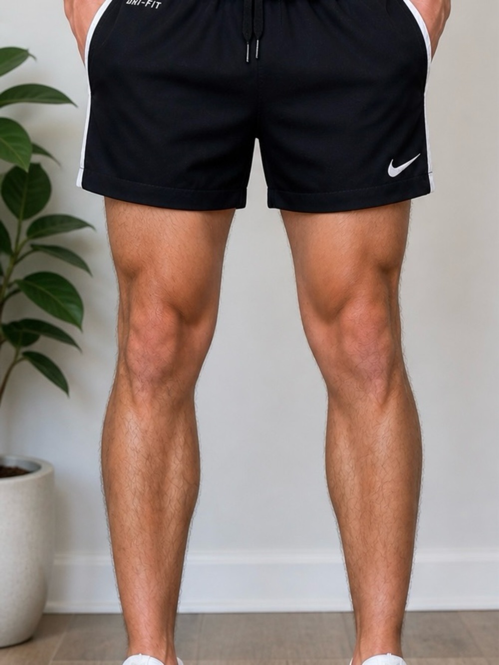 Nike Dri-Fit Men’s Black Athletic Shorts Small Running Gym Training Workout